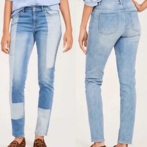 J. McLaughlin Jacie color block jeans.